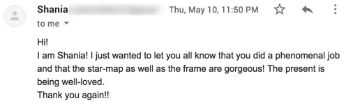 Customer love letter