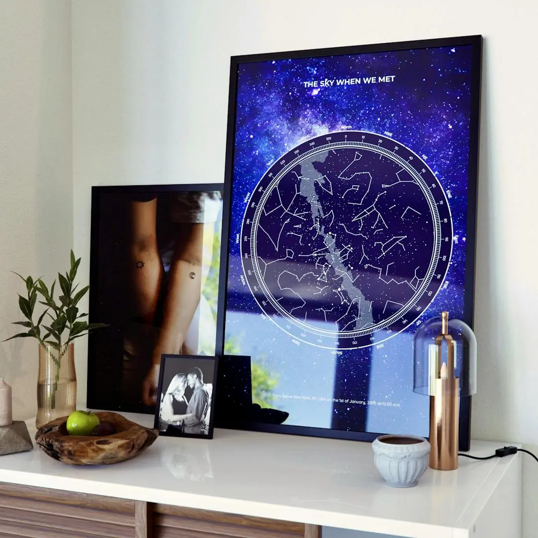 Under Lucky Stars Star Map - Galaxy